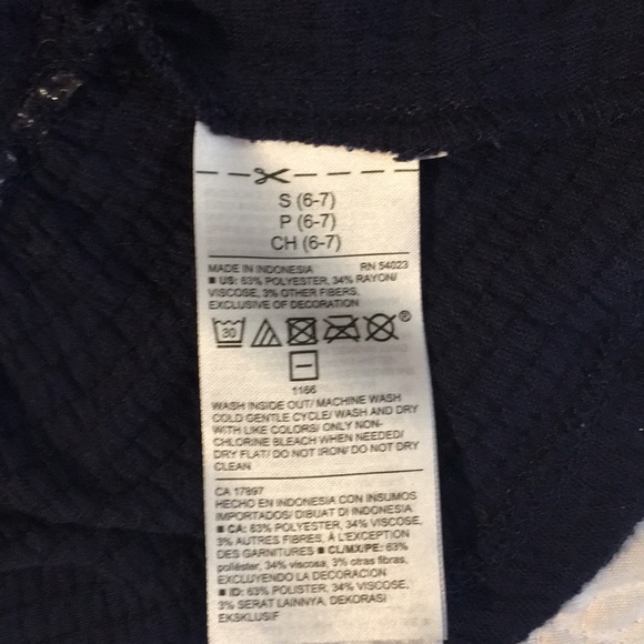 Kids navy blue old navy dress - Picture 5 of 5